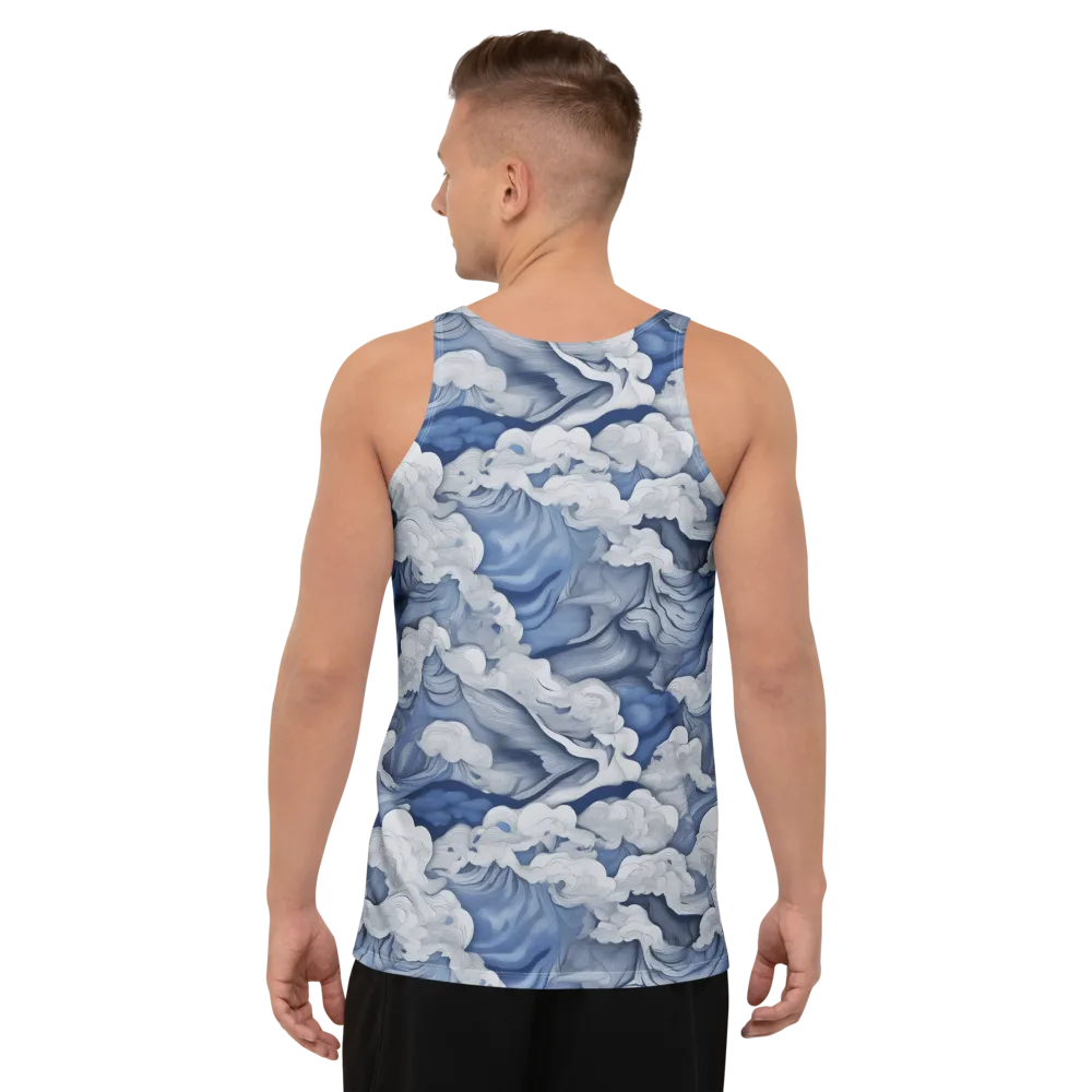 Blue Hour Tide on Men's Tank Top — Back