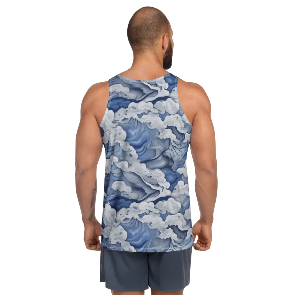 Blue Hour Tide on Men's Tank Top — Back