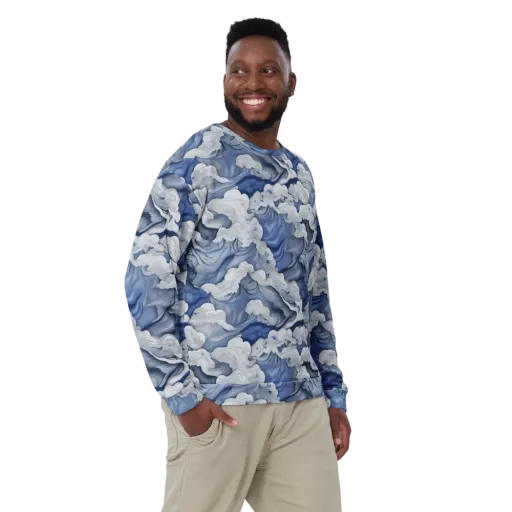 Blue Hour Tide on a Sweatshirt