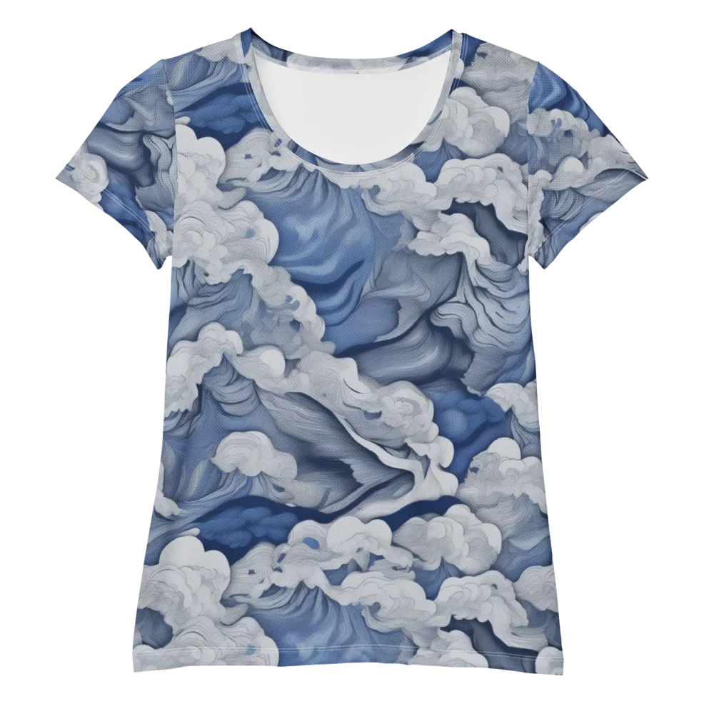 Blue Hour Tide on Women's Athletic T-Shirt — Front