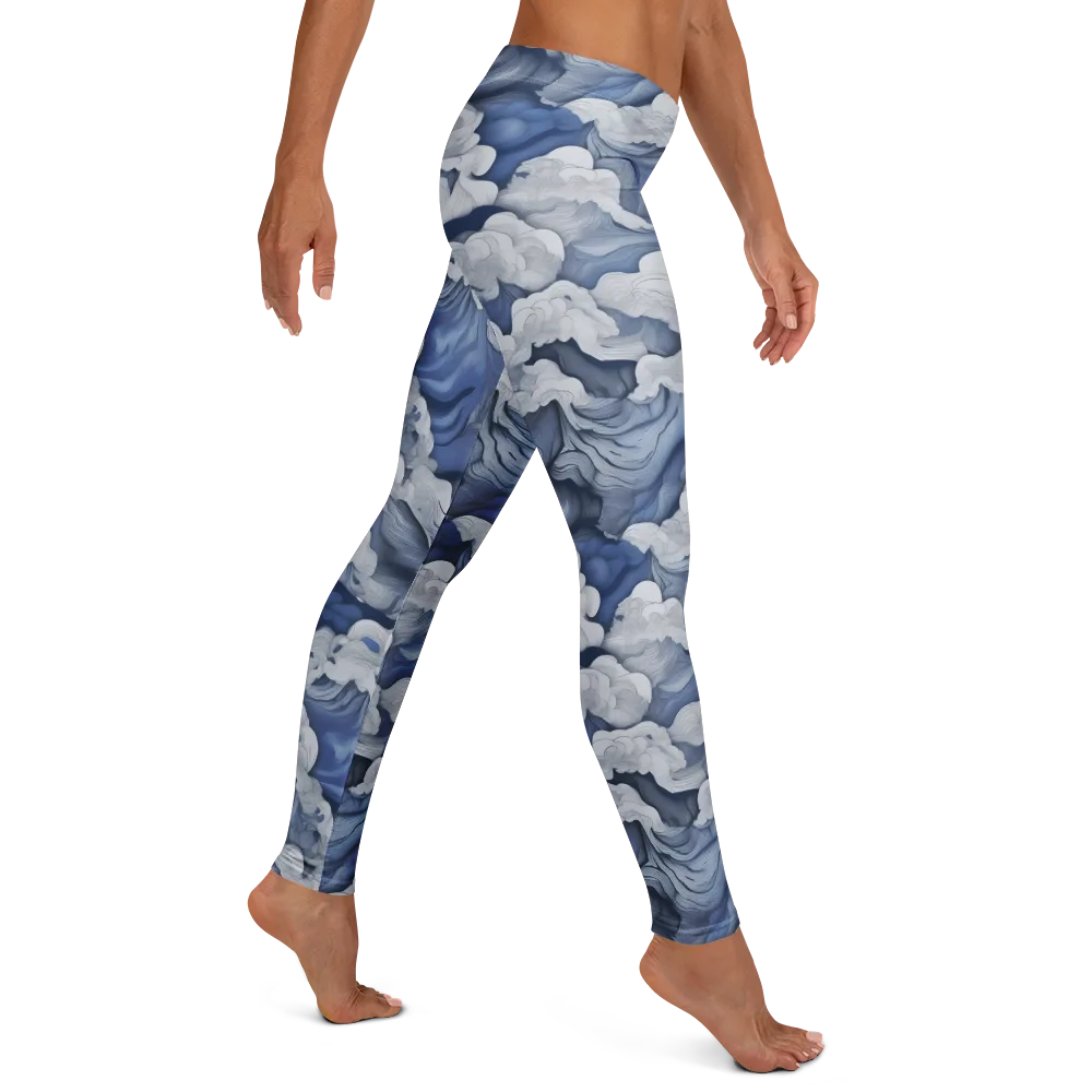 Blue Hour Tide on Leggings — Right