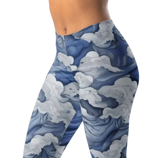 Blue Hour Tide on a Leggings