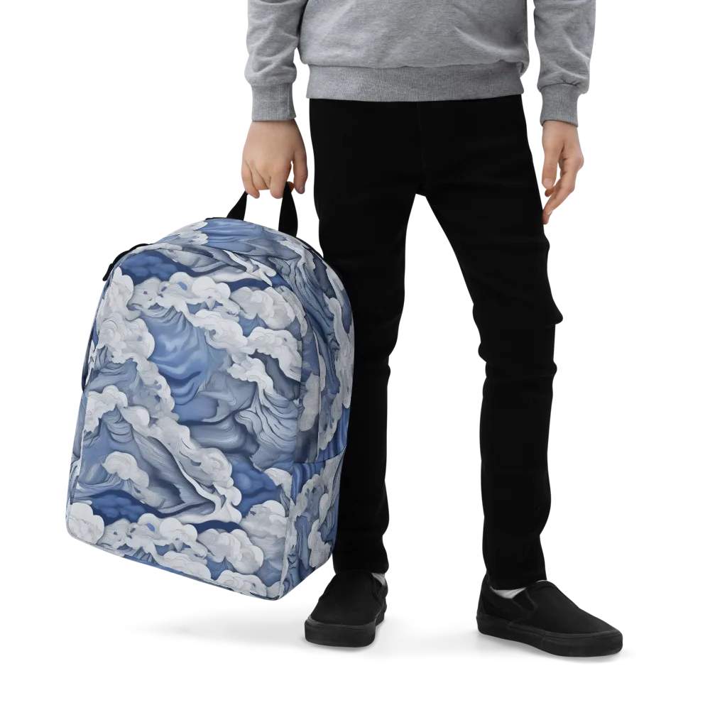 Blue Hour Tide on Minimalist Backpack — Zoomed-in