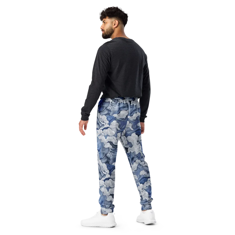 Blue Hour Tide on Men's Joggers — Back