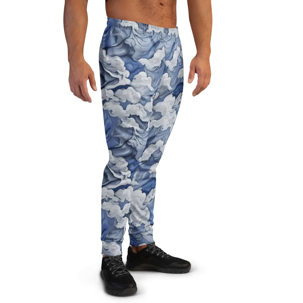 Blue Hour Tide on Men's Joggers — Right
