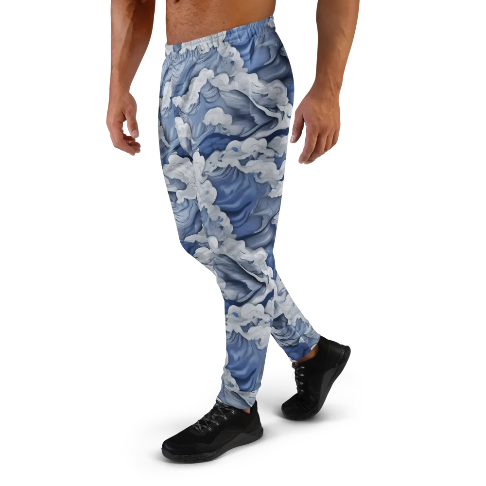 Blue Hour Tide on Men's Joggers — Left
