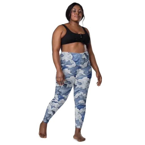 Blue Hour Tide on a Leggings with Pockets