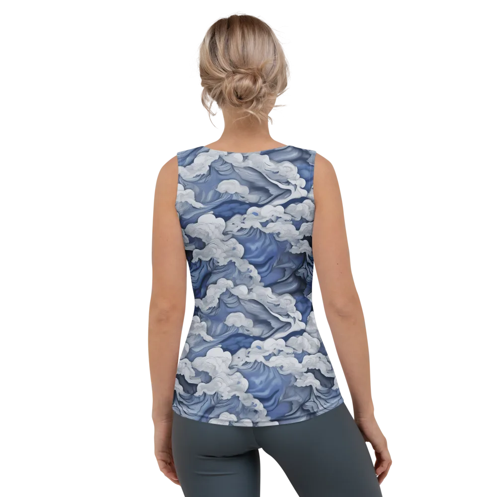 Blue Hour Tide on Women's Tank Top — Back