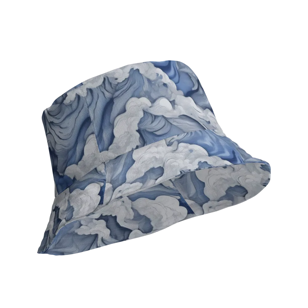 Blue Hour Tide on Reversible Bucket Hat — Product details Outside