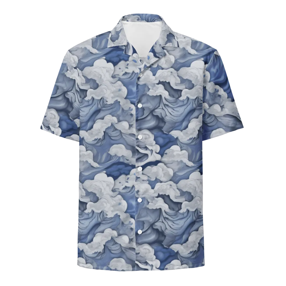 Blue Hour Tide on Button Shirt — Front