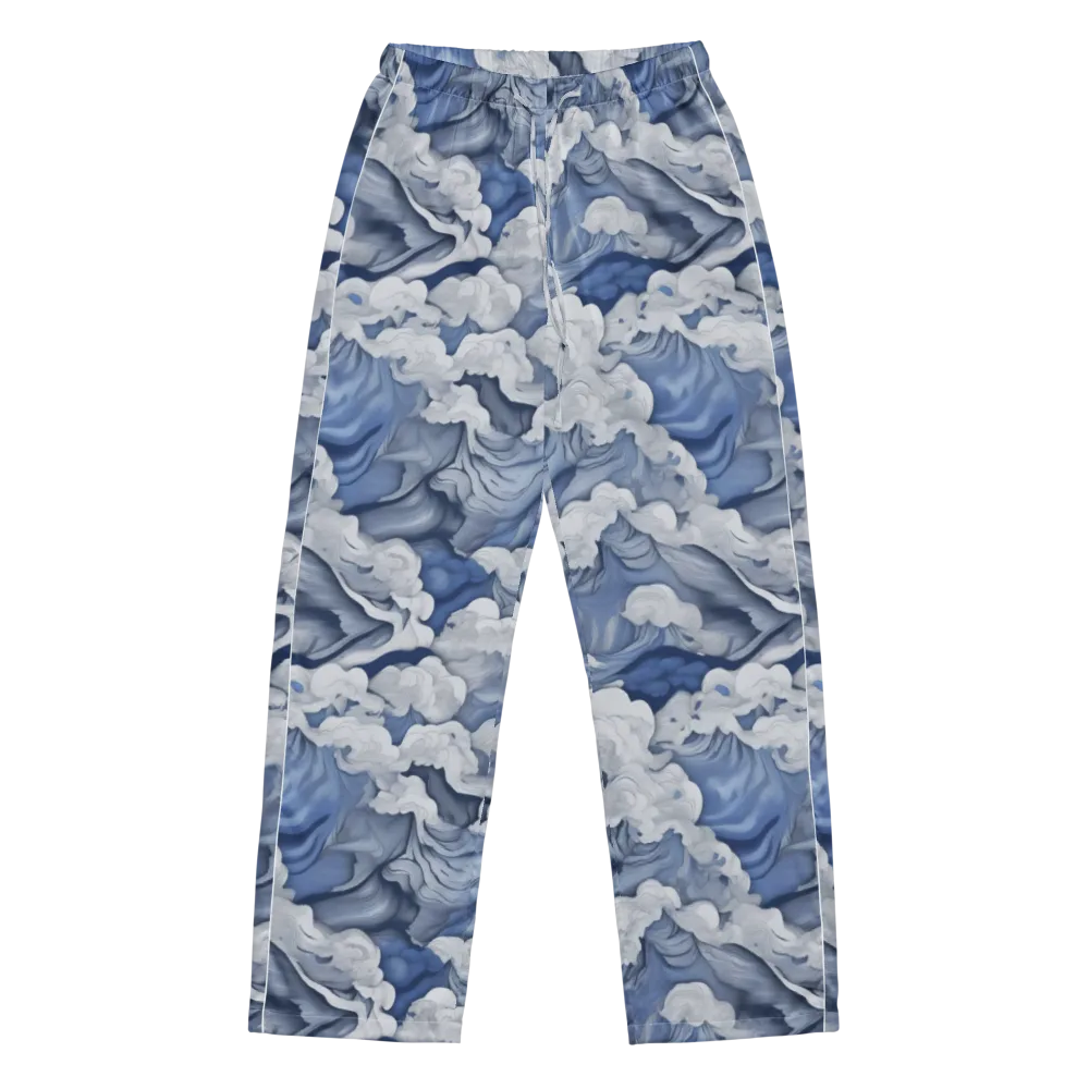 Blue Hour Tide on Women's Pajama Pants — Front