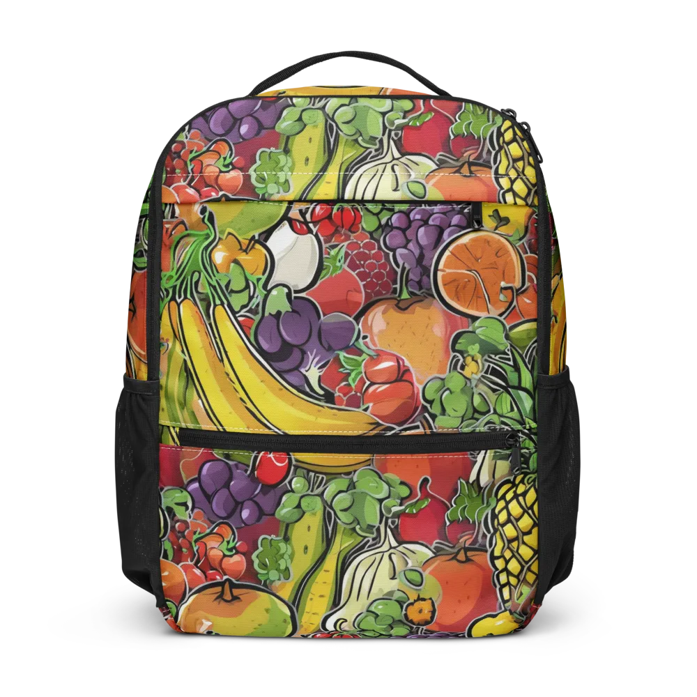 Tropical Market on Utility Backpack — Front