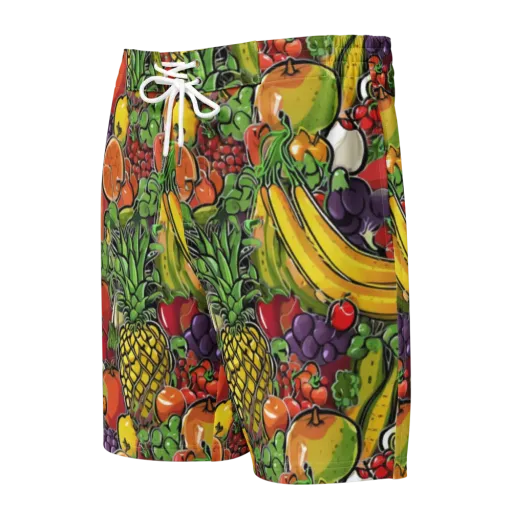 Tropical Market on a Men's Board Shorts