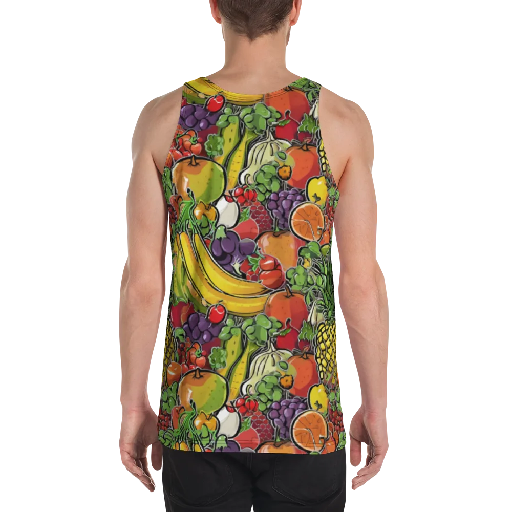 Tropical Market on Men's Tank Top — Back