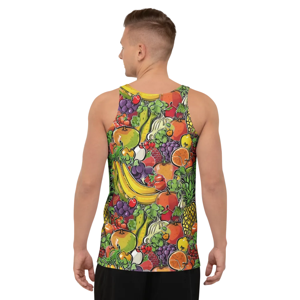 Tropical Market on Men's Tank Top — Back