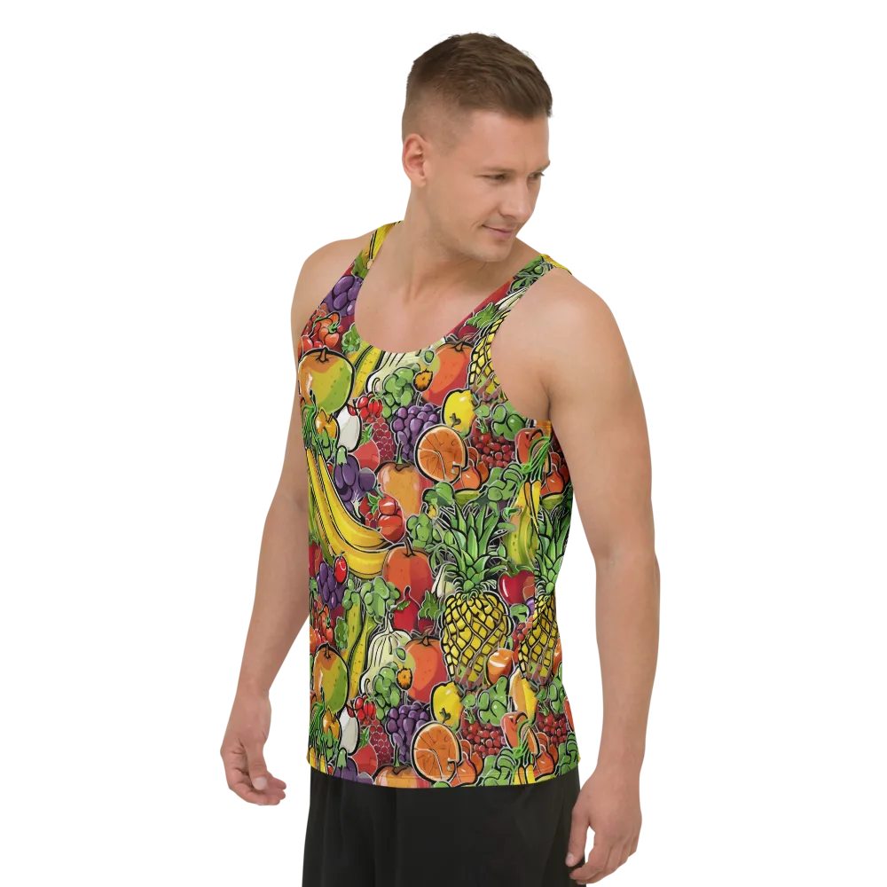 Tropical Market on Men's Tank Top — Left Front