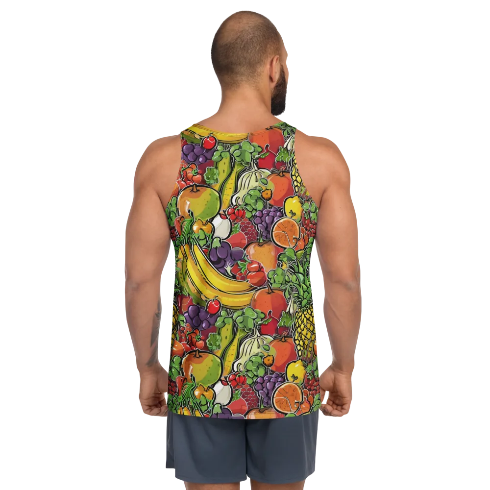 Tropical Market on Men's Tank Top — Back