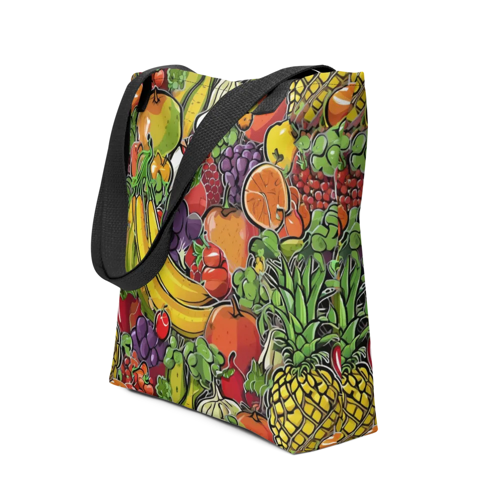 Tropical Market on Tote Bag — Front
