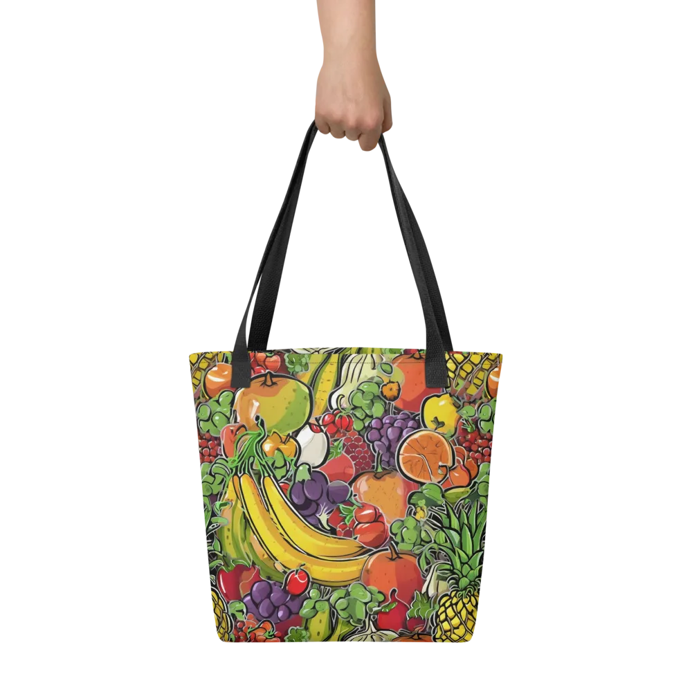 Tropical Market on Tote Bag — Front