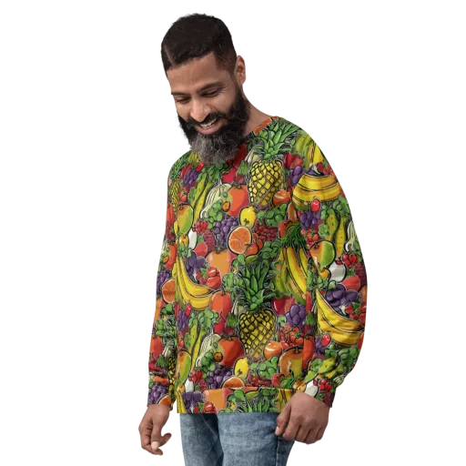 Tropical Market on a Sweatshirt