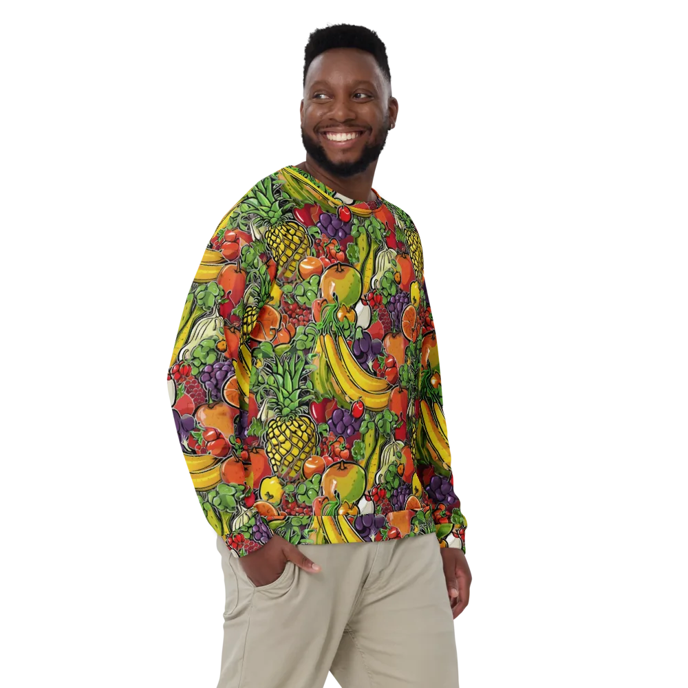 Tropical Market on Sweatshirt — Front
