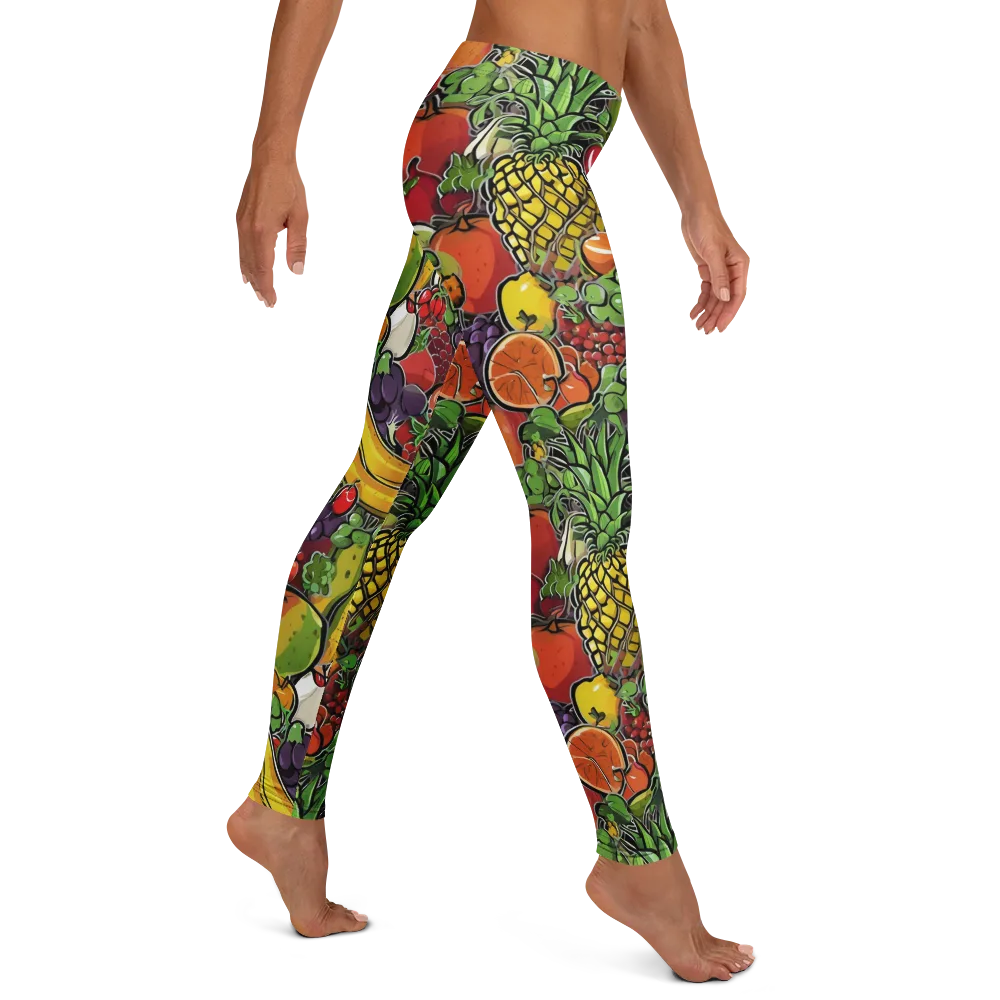 Tropical Market on Leggings — Right
