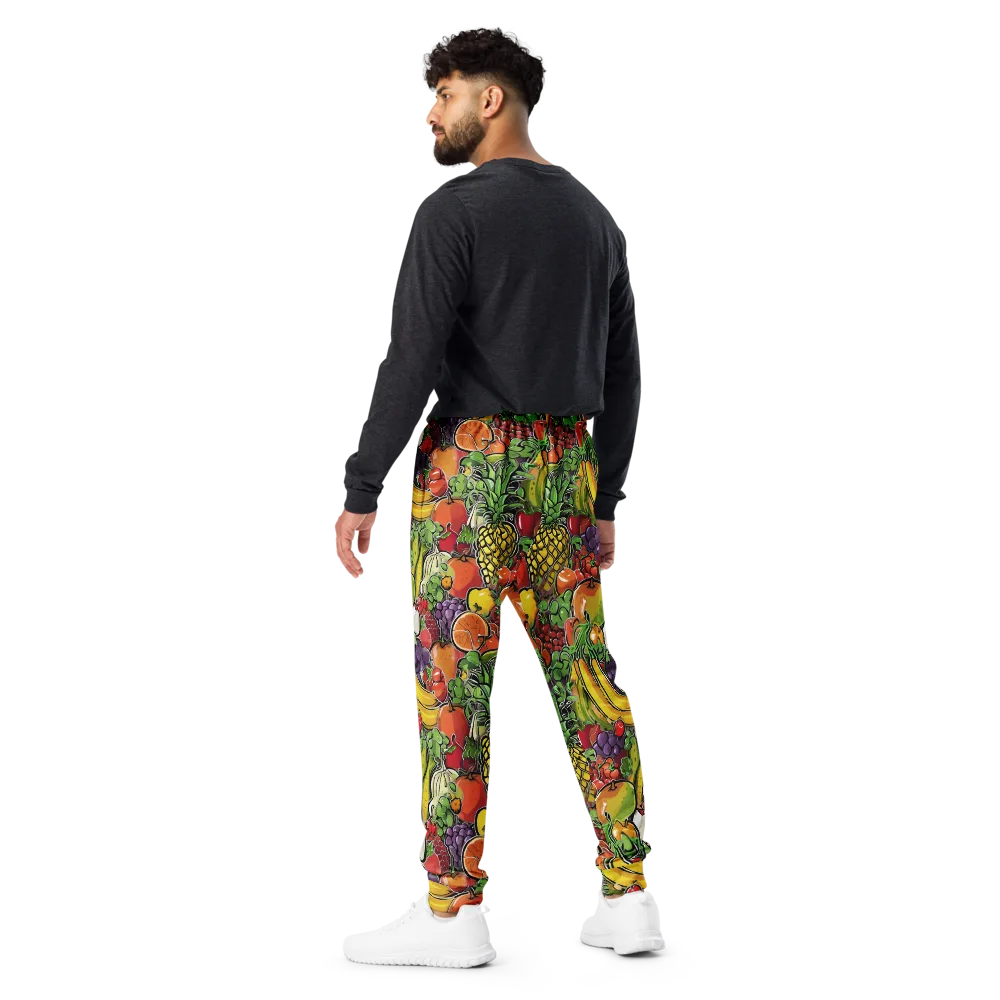Tropical Market on Men's Joggers — Back