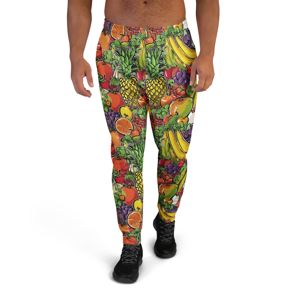 Tropical Market on Men's Joggers — Front