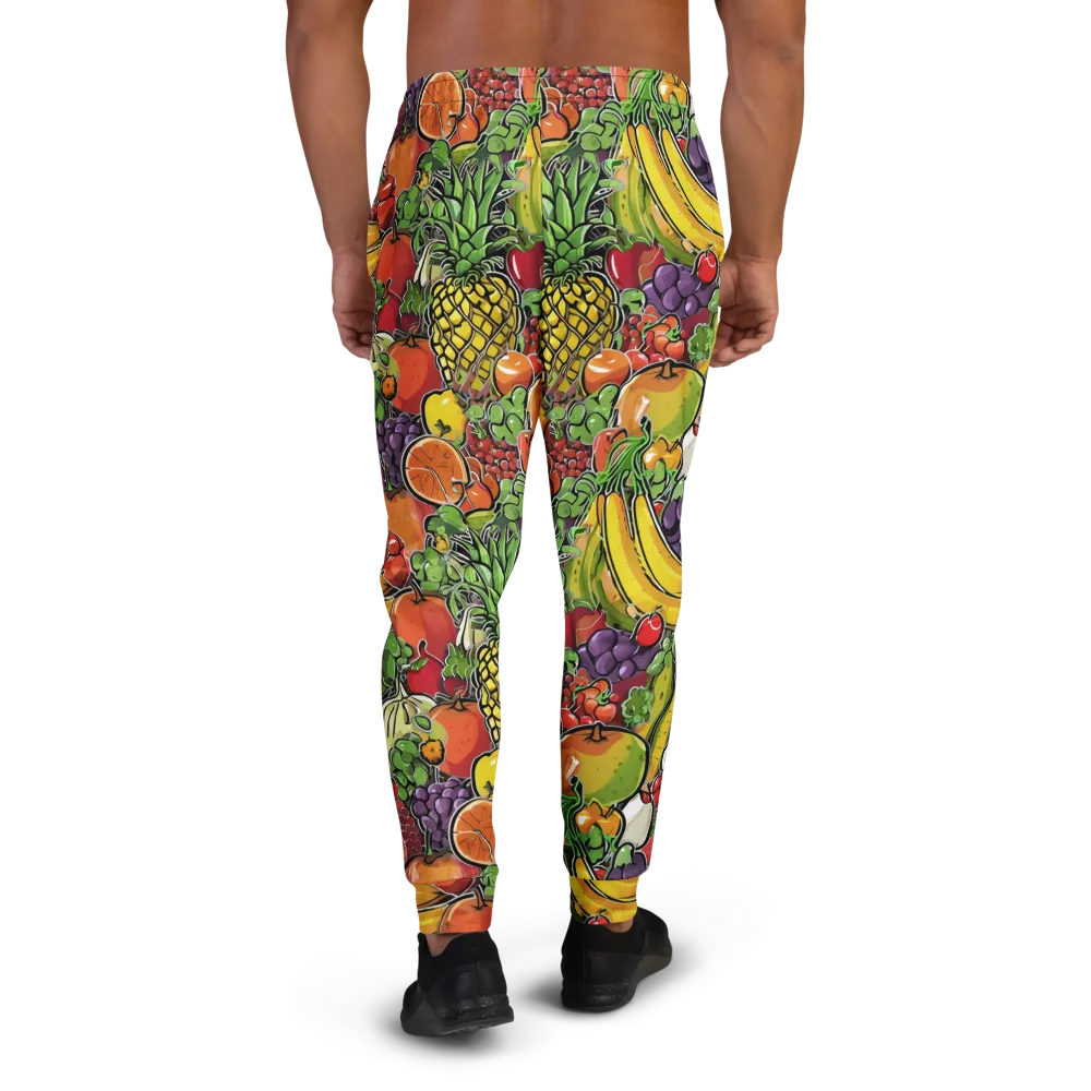 Tropical Market on Men's Joggers — Back