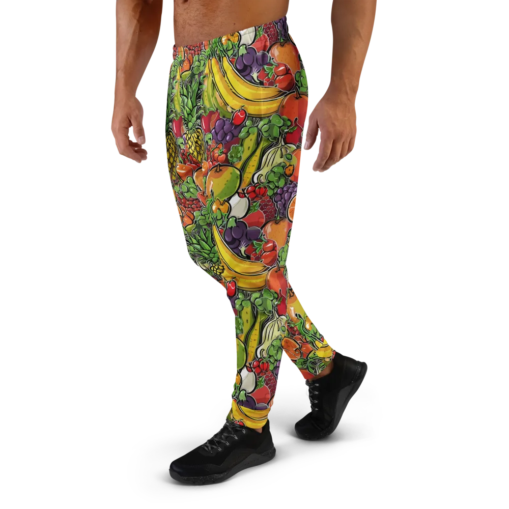 Tropical Market on Men's Joggers — Left