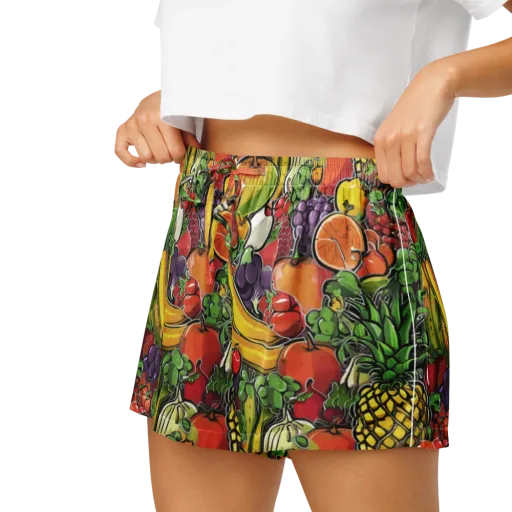 Tropical Market on a Women's Pajama Shorts