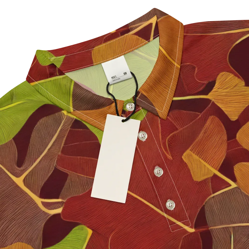 Ginkgo Grove on Men's Slim Fit Polo Shirt — Product details