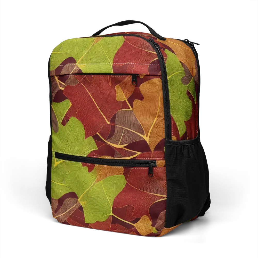 Ginkgo Grove on Utility Backpack — Left Front