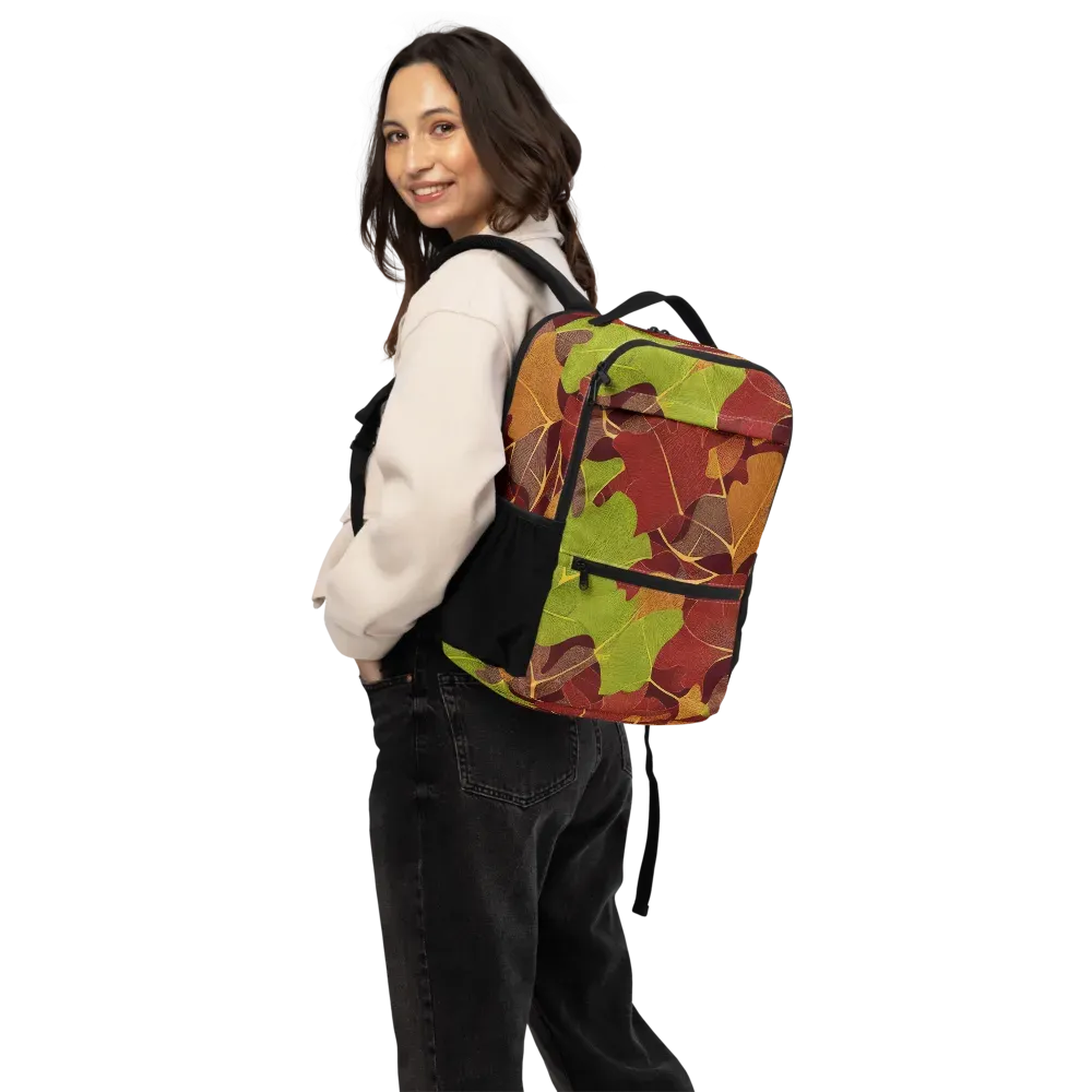 Ginkgo Grove on Utility Backpack — Back