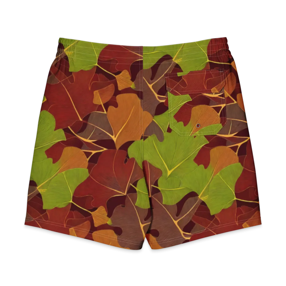 Ginkgo Grove on Men's Board Shorts — Back