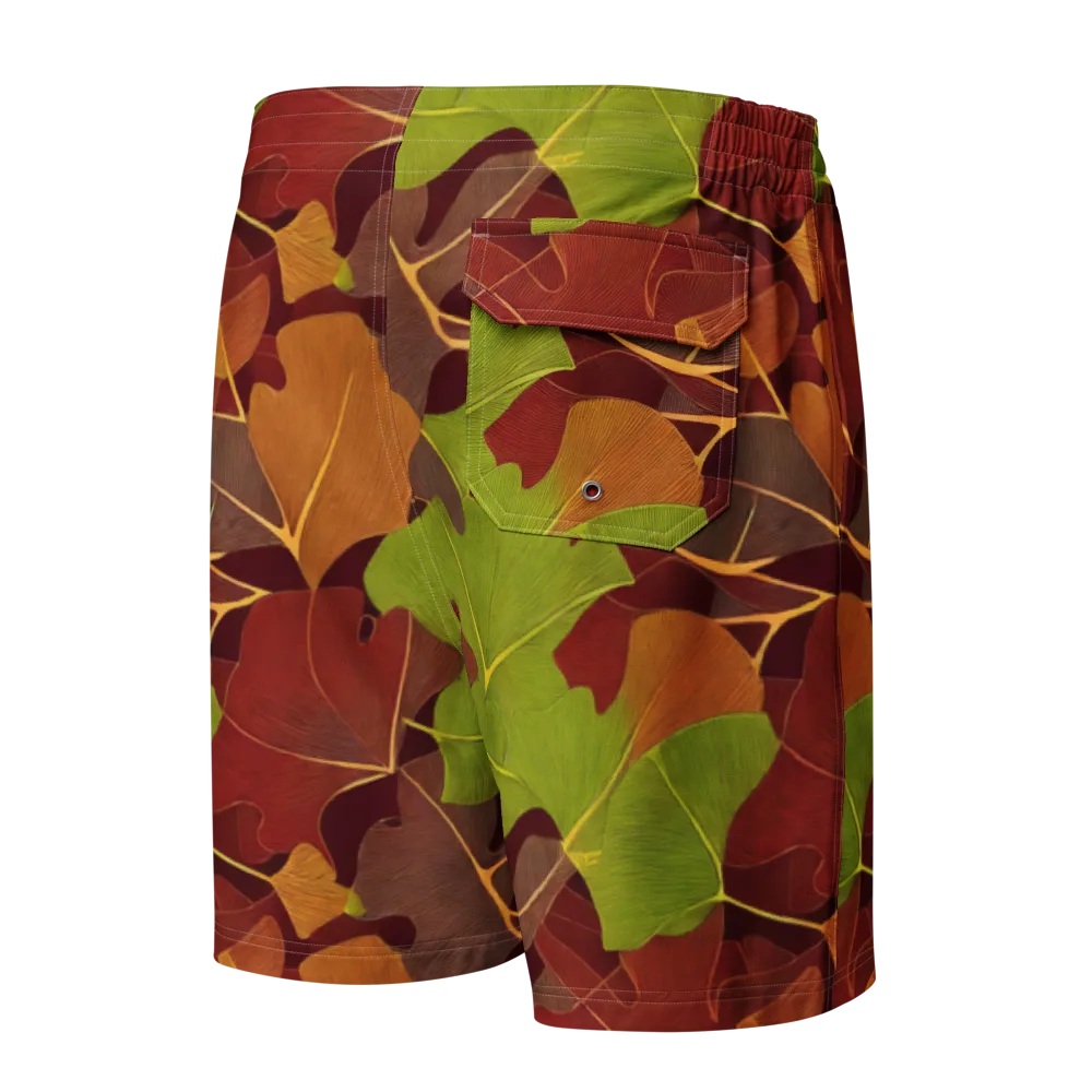 Ginkgo Grove on Men's Board Shorts — Back
