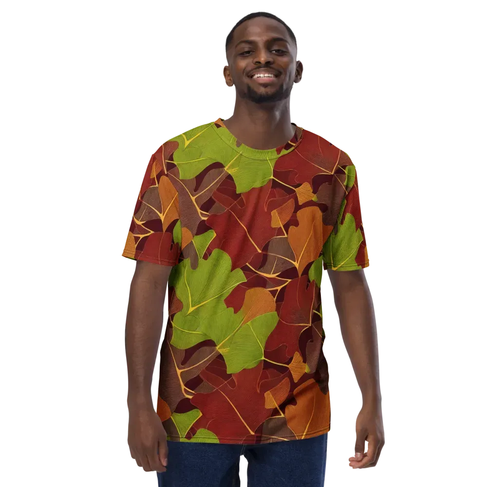 Ginkgo Grove on Men's Crew Neck T-Shirt — Front