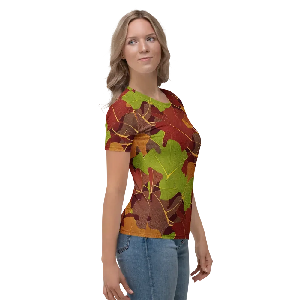Ginkgo Grove on Women's Crew Neck T-Shirt — Right