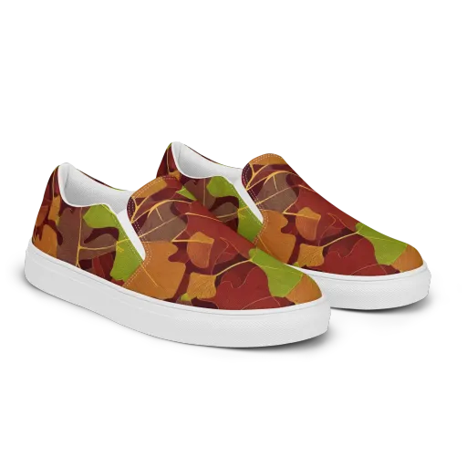 Ginkgo Grove on a Men's Slip-On Canvas Shoes