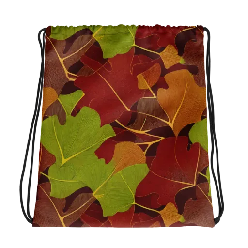 Ginkgo Grove on a Drawstring Bag