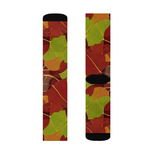 Ginkgo Grove on a Socks