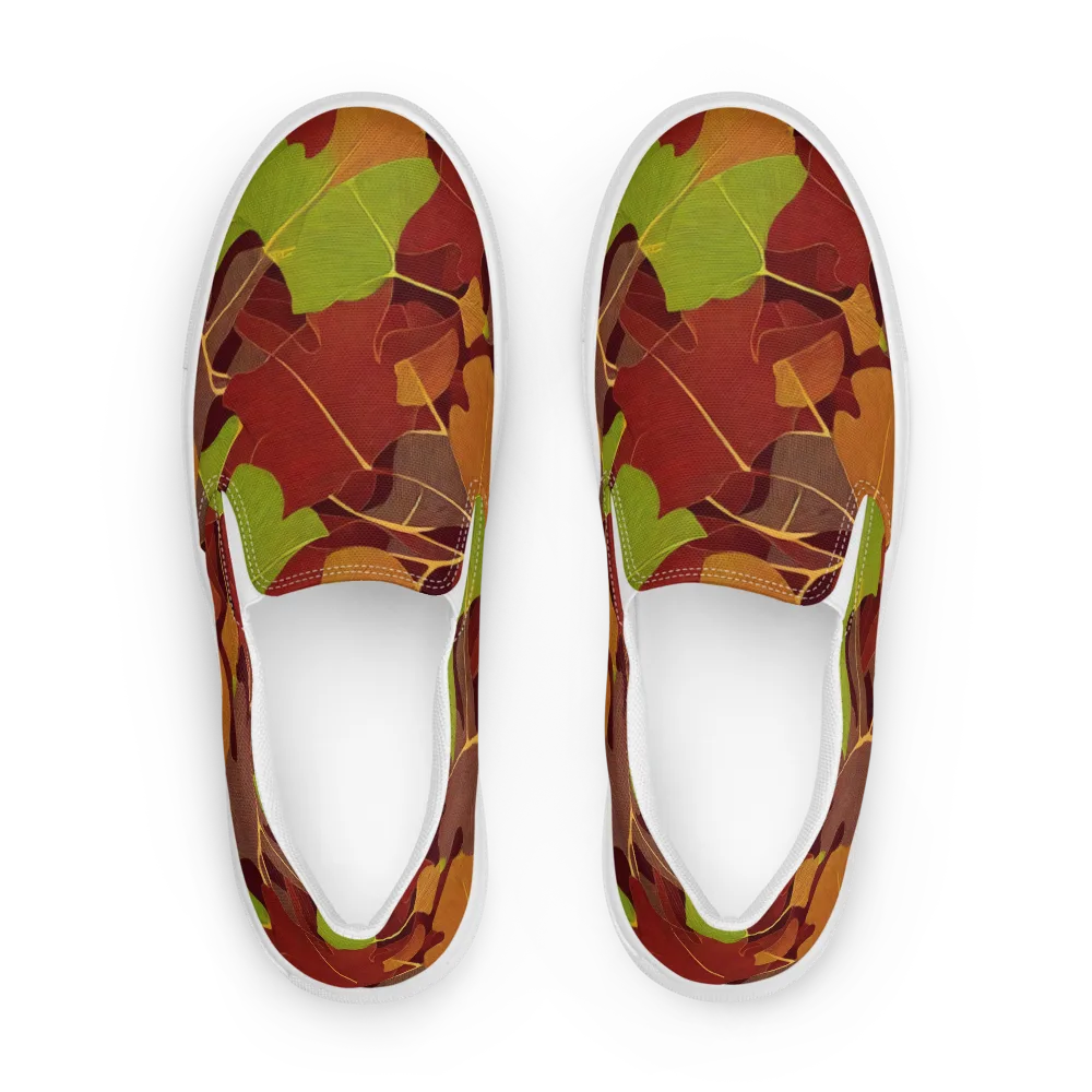 Ginkgo Grove on Women's Slip-On Canvas Shoes — Front