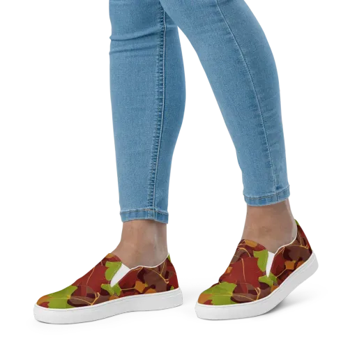 Ginkgo Grove on a Women's Slip-On Canvas Shoes