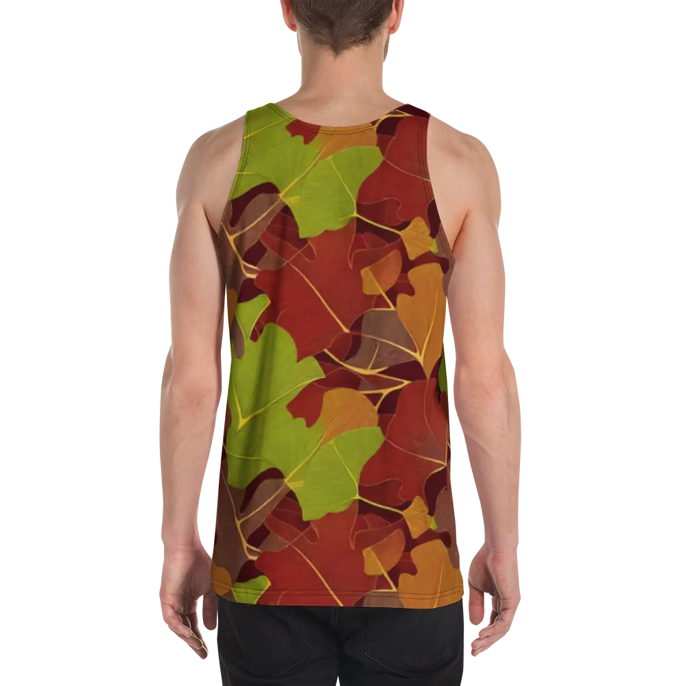 Ginkgo Grove on Men's Tank Top — Back