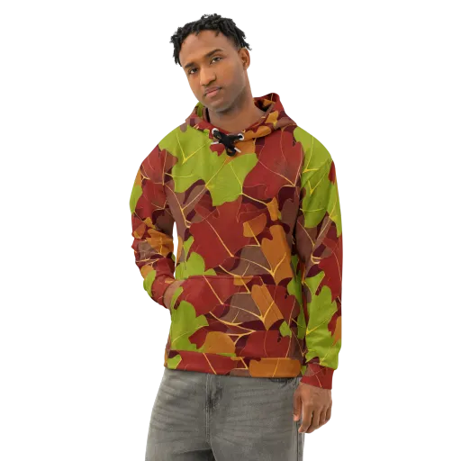 Ginkgo Grove on a Cotton Hoodie