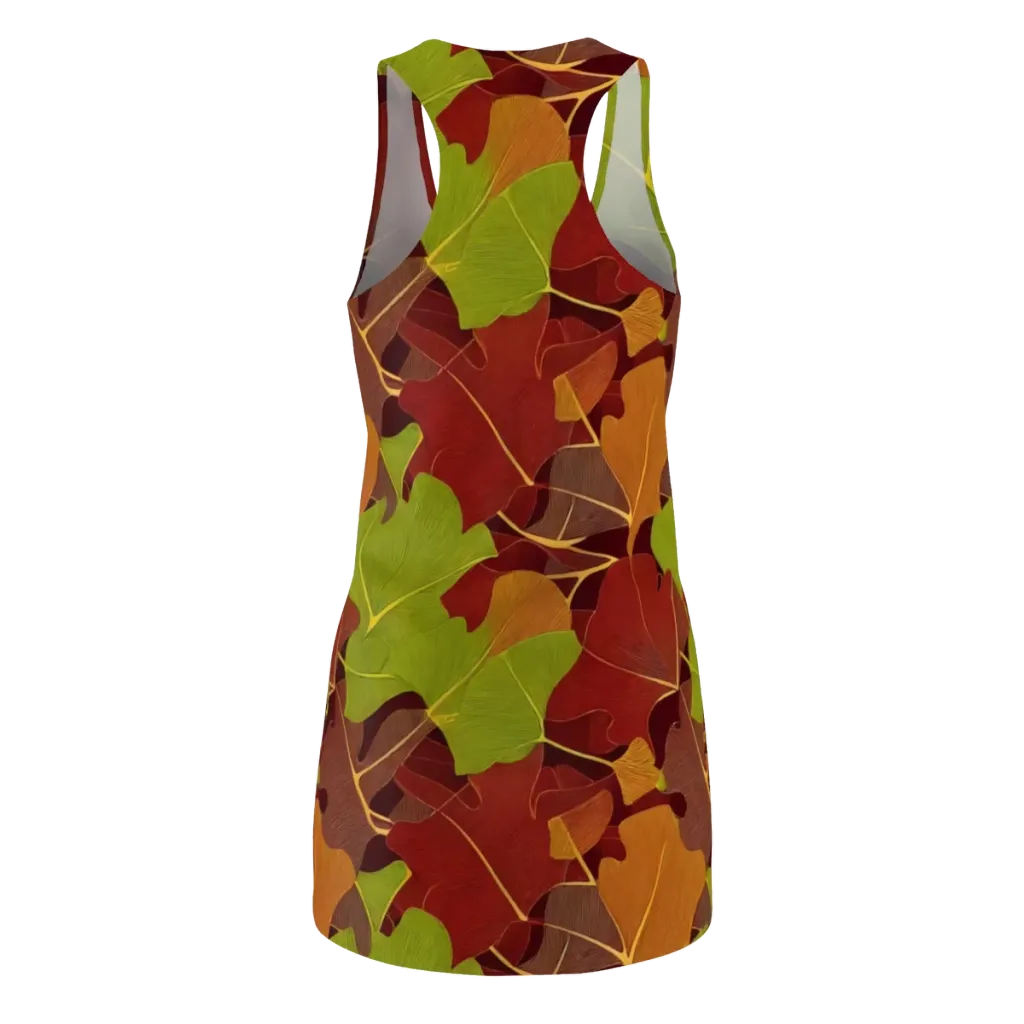 Ginkgo Grove on Racerback Dress — Back