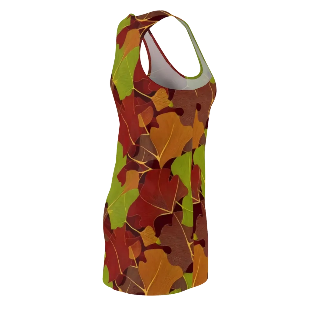 Ginkgo Grove on Racerback Dress — Back Side