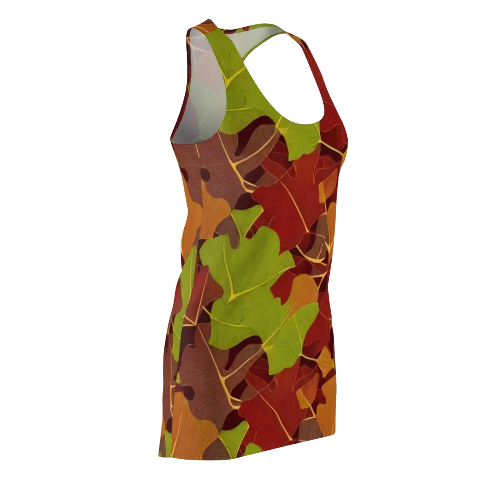 Ginkgo Grove on Racerback Dress — Front Side