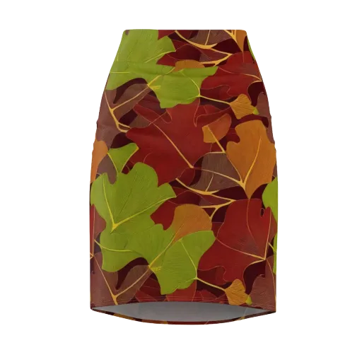 Ginkgo Grove on a Pencil Skirt