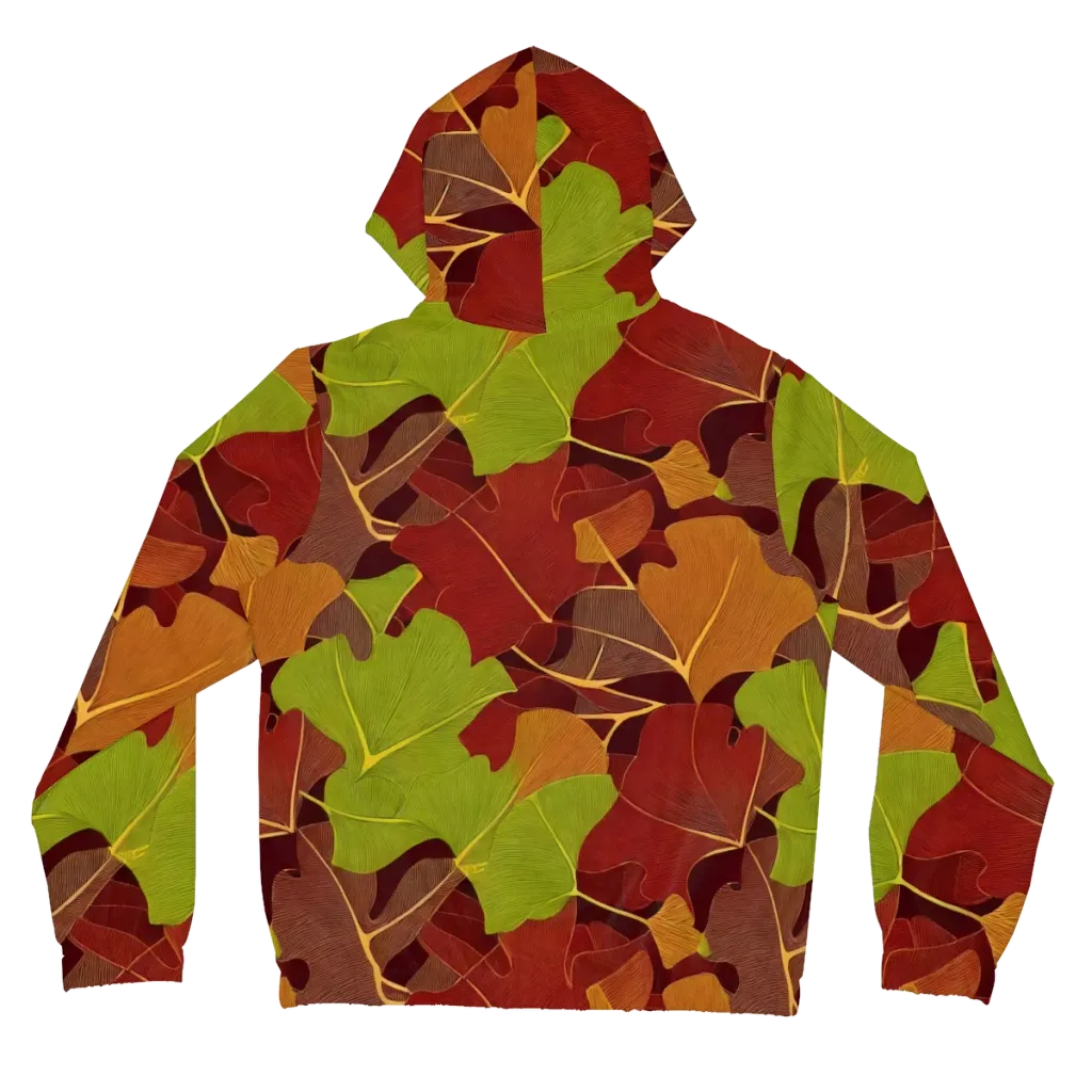 Ginkgo Grove on Women's Full-Zip Hoodie — Back